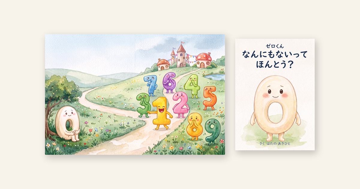 絵本『ゼロくん』を出版しました「なんにもない」は、ほんとう?